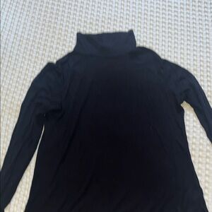 Jones New York Black Turtleneck Long Sleeve Top
